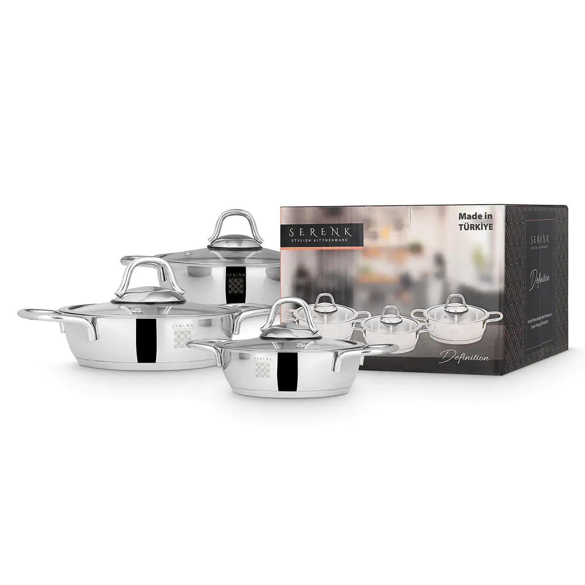 Serenk Definition 6 Pieces Stainless Steel Egg Pan Set Epic.Wish.Gifts