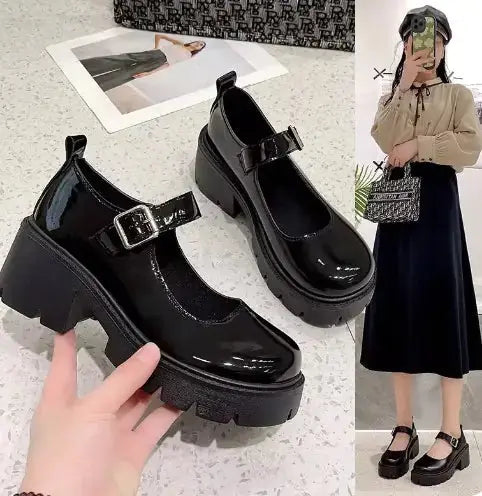 Vintage Japanese Style Black Shoes - Epic.Wish.Gifts