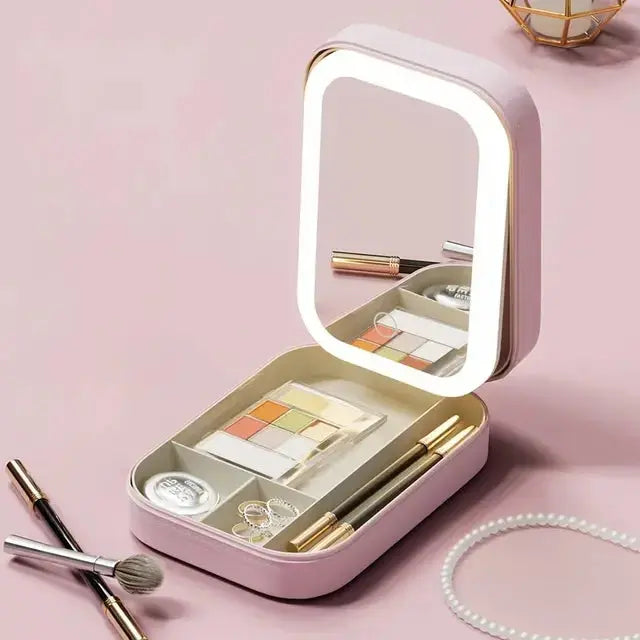 LED Mirror Makeup Storage Box - Epic.Wish.Gifts