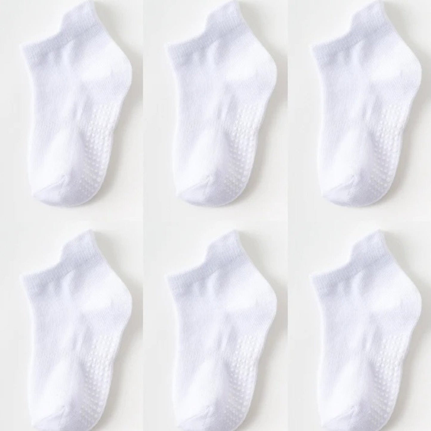 6 Pairs Kids Anti-Slip Ankle Socks | 1 - 5 Years | Various Colours For Boys & Girls YWHUANSEN Official Store