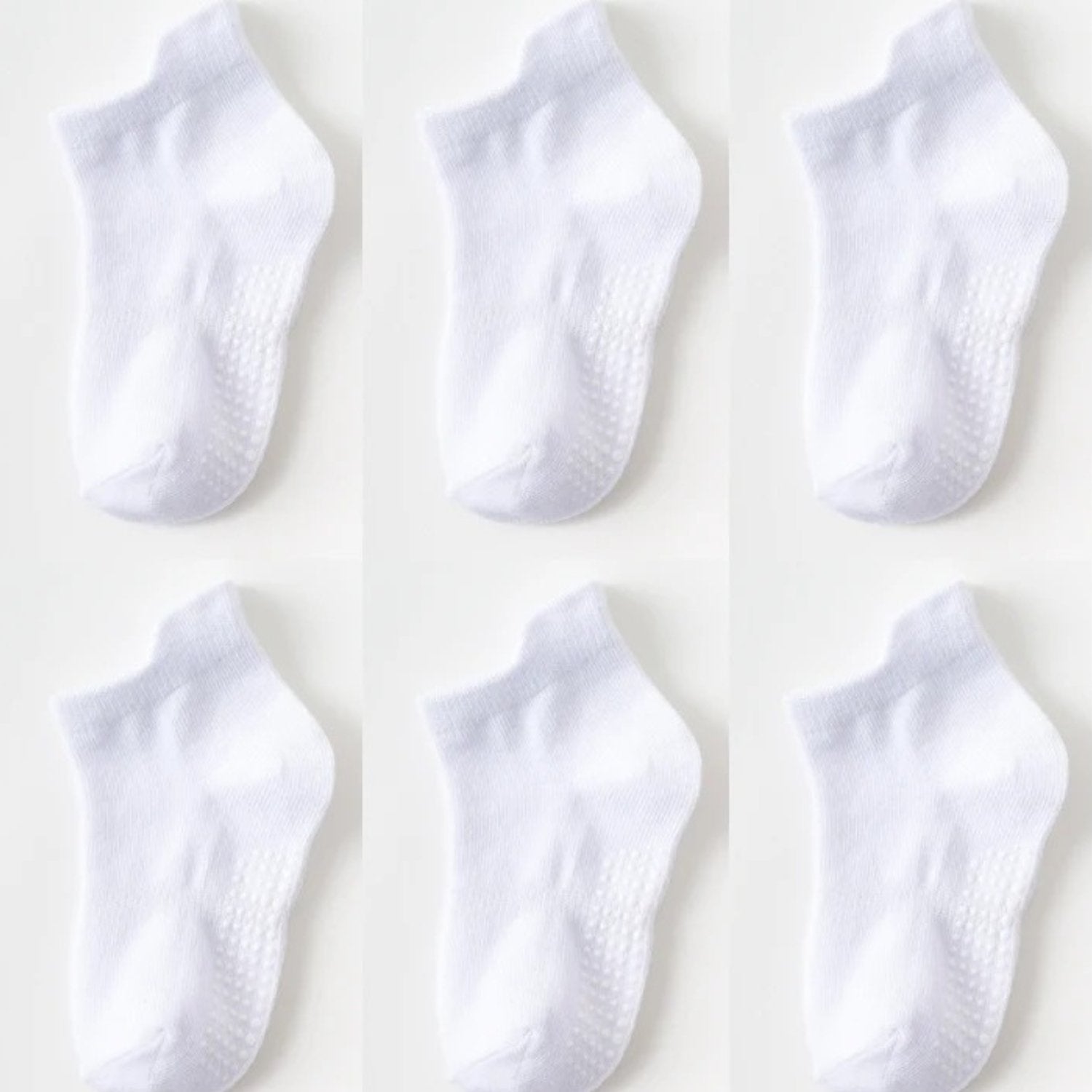 6 Pairs Kids Anti-Slip Ankle Socks | 1 - 5 Years | Various Colours For Boys & Girls YWHUANSEN Official Store