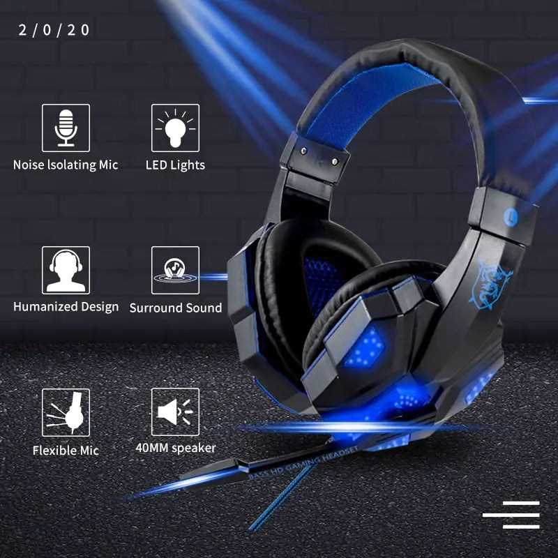 Led Light Wired Gamer Headset - Epic.Wish.Gifts
