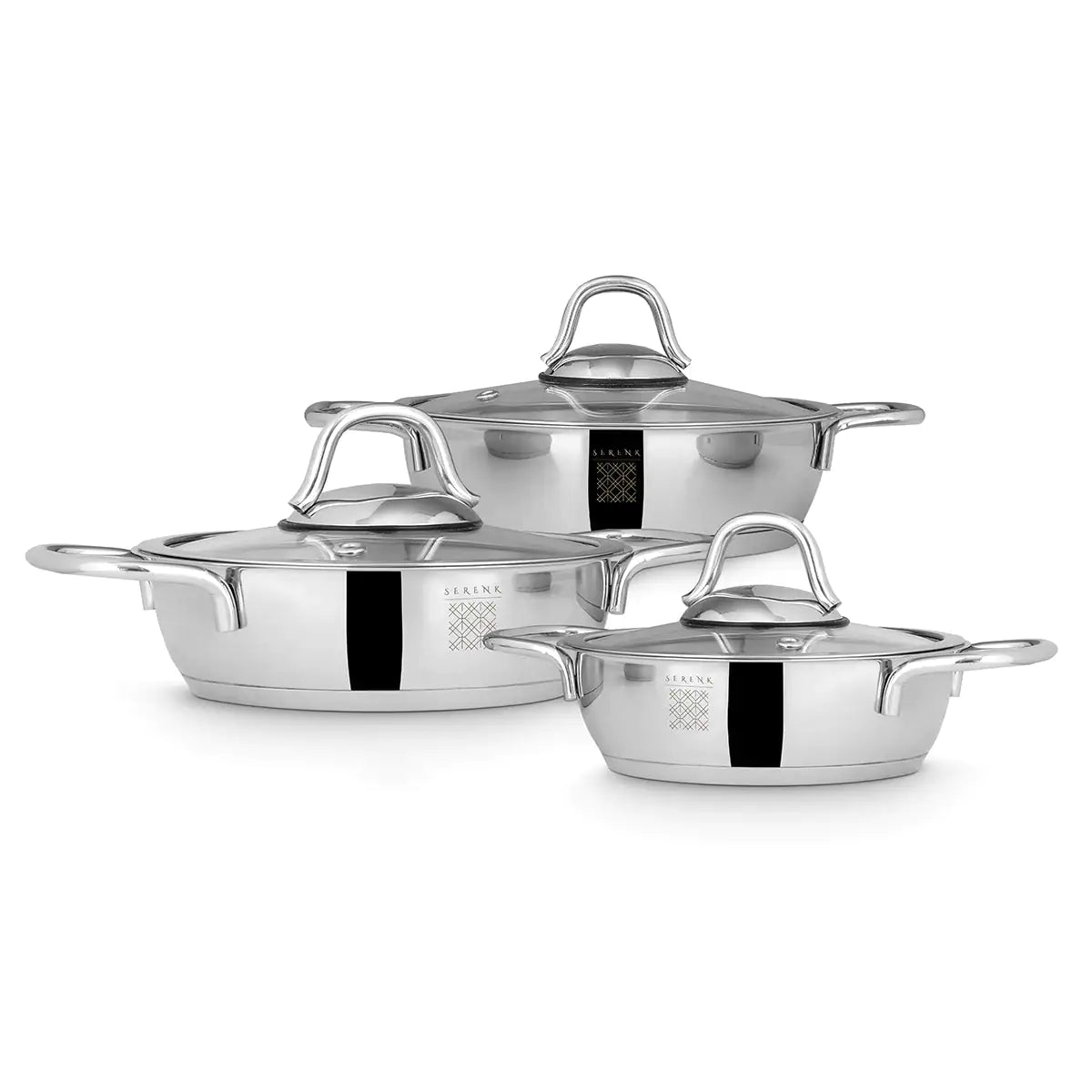 Serenk Definition 6 Pieces Stainless Steel Egg Pan Set Epic.Wish.Gifts