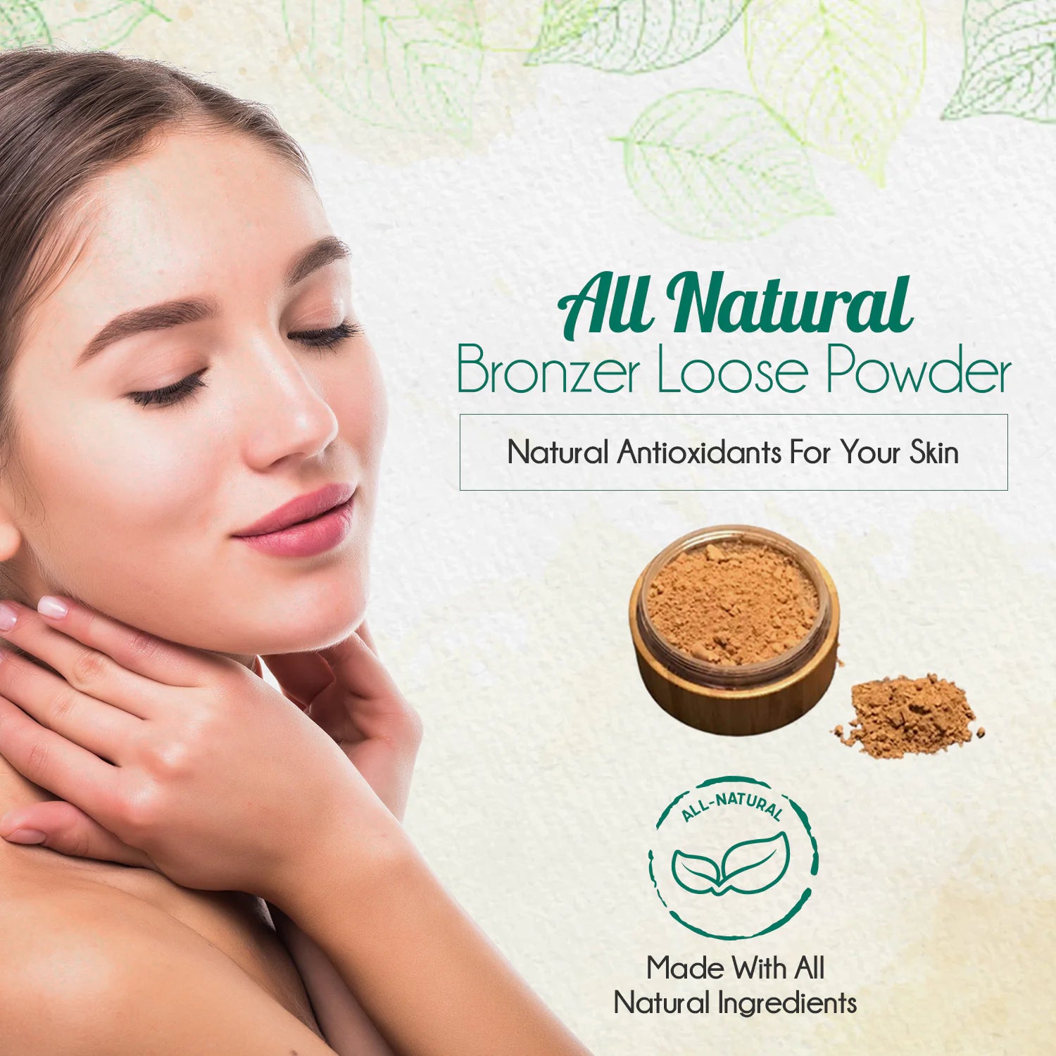 All-Natural Bronzer Loose Powder. Eco-Friendly. Epic.Wish.Gifts