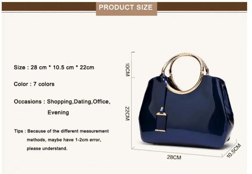 High Quality Patent Leather Women's Bag Epic.Wish.Gifts