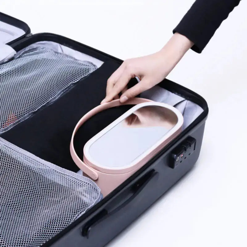 LED Lighted Makeup Organizer: Portable Travel Case - Epic.Wish.Gifts