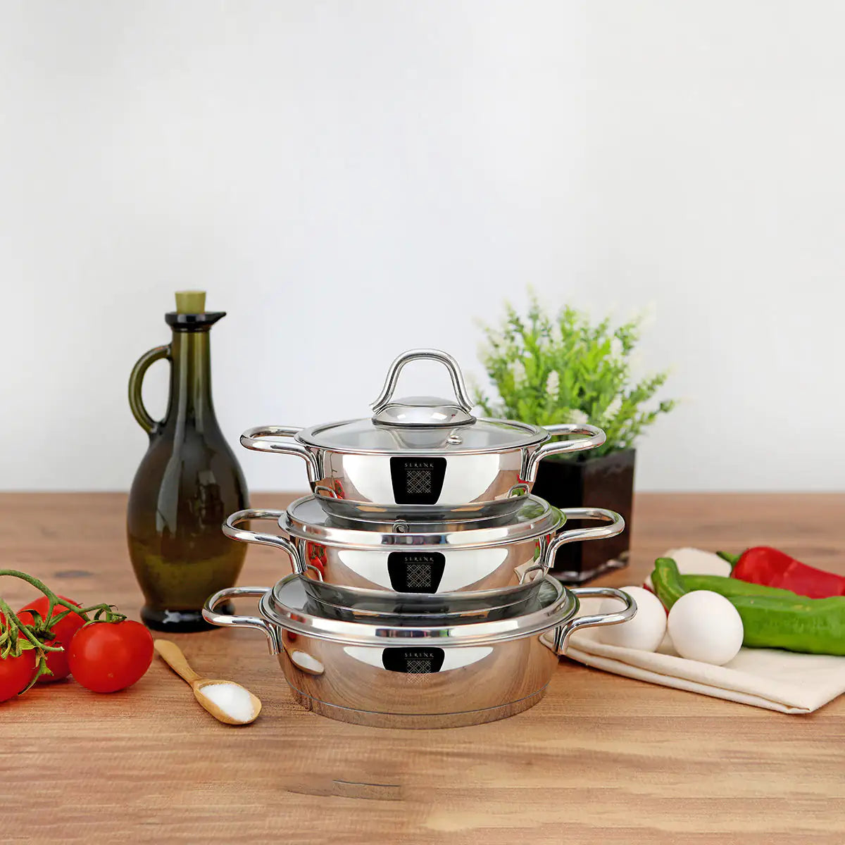 Serenk Definition 6 Pieces Stainless Steel Egg Pan Set Epic.Wish.Gifts