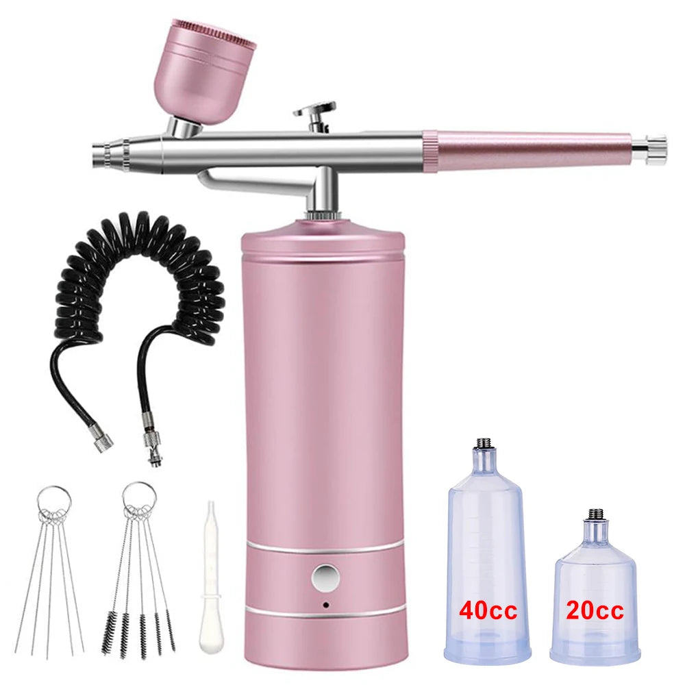 Portable Airbrush Nail Art Paint Kit with Compressor Keajor Health Store