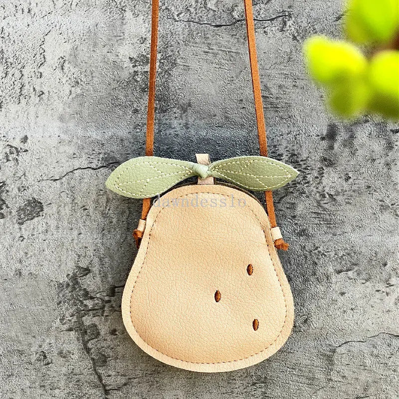 PU Leather Crossbody Bag Pumpkin Pear Ladybug Maternal & Baby Lend Station Store