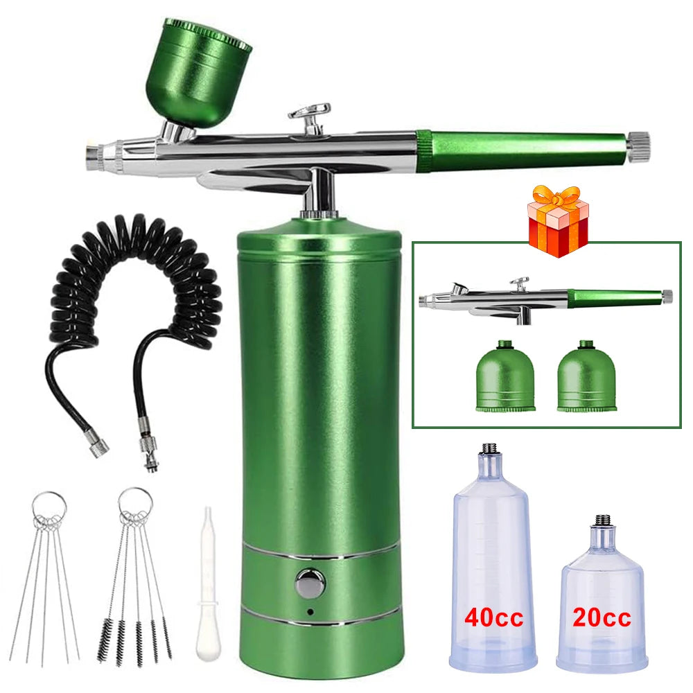 Portable Airbrush Nail Art Paint Kit with Compressor Keajor Health Store