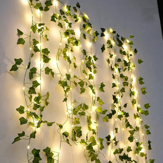 Flower Green Leaf String Lights Artificial Vine Fairy Lights - Epic.Wish.Gifts