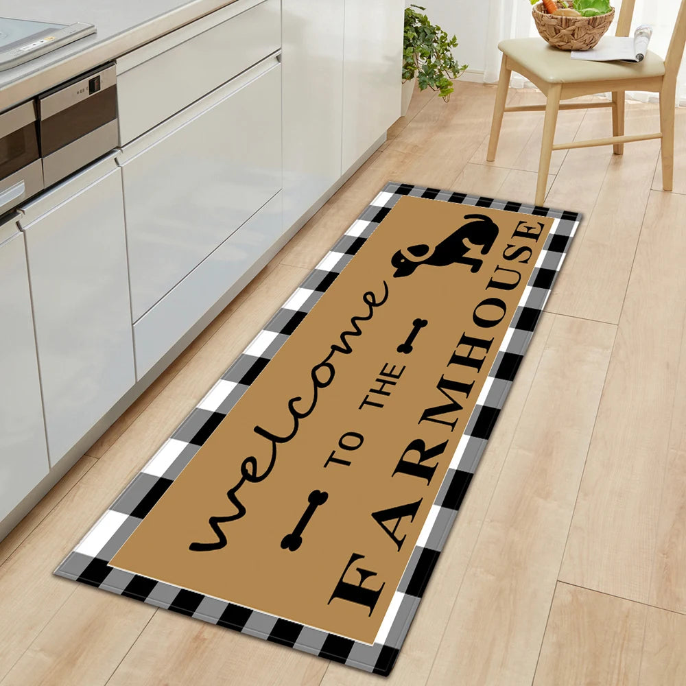 WUJIE Rooster Kitchen Mat Non-Slip Carpet Indoor Outdoor Rug Floor Mats XINJIAJIA Store