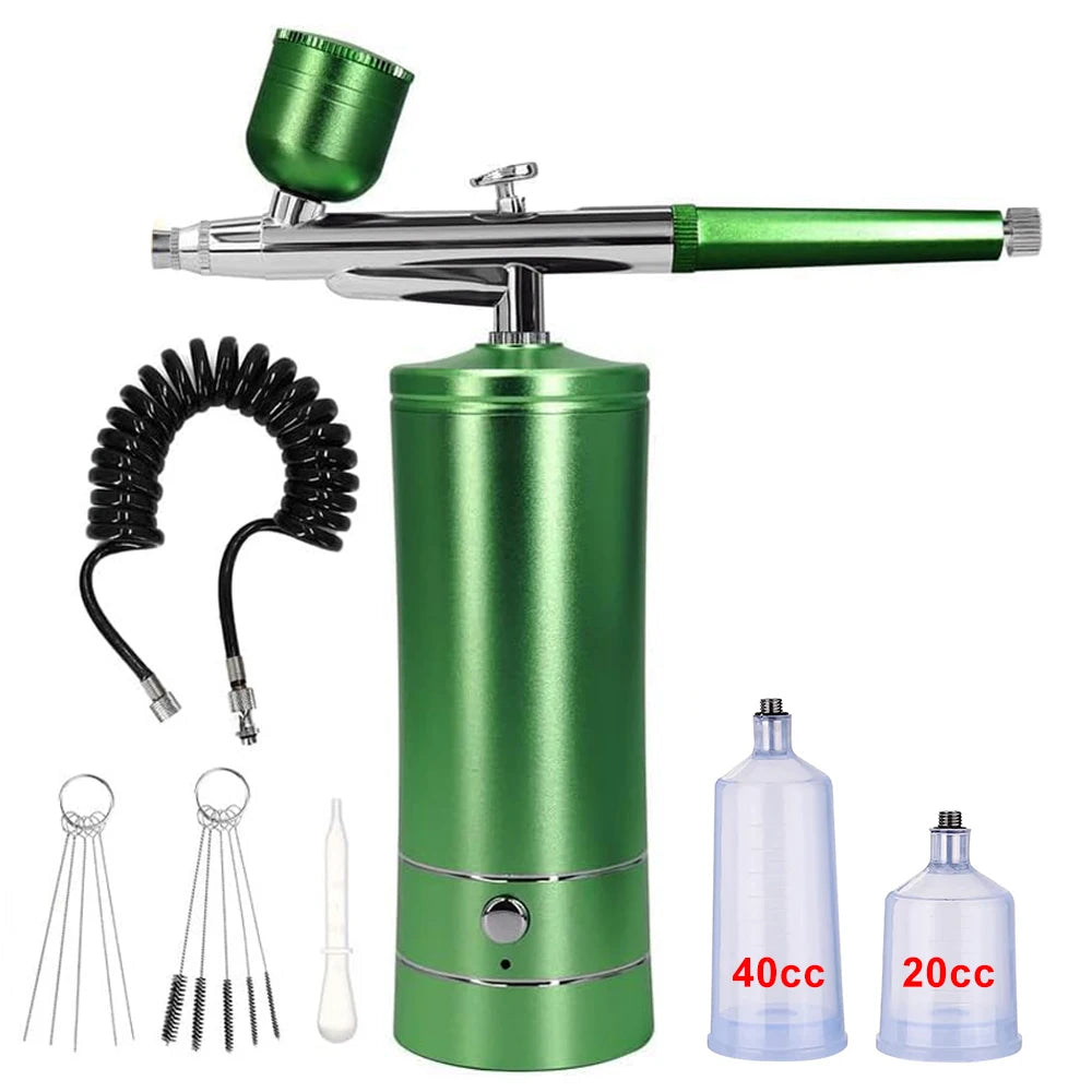 Portable Airbrush Nail Art Paint Kit with Compressor Keajor Health Store