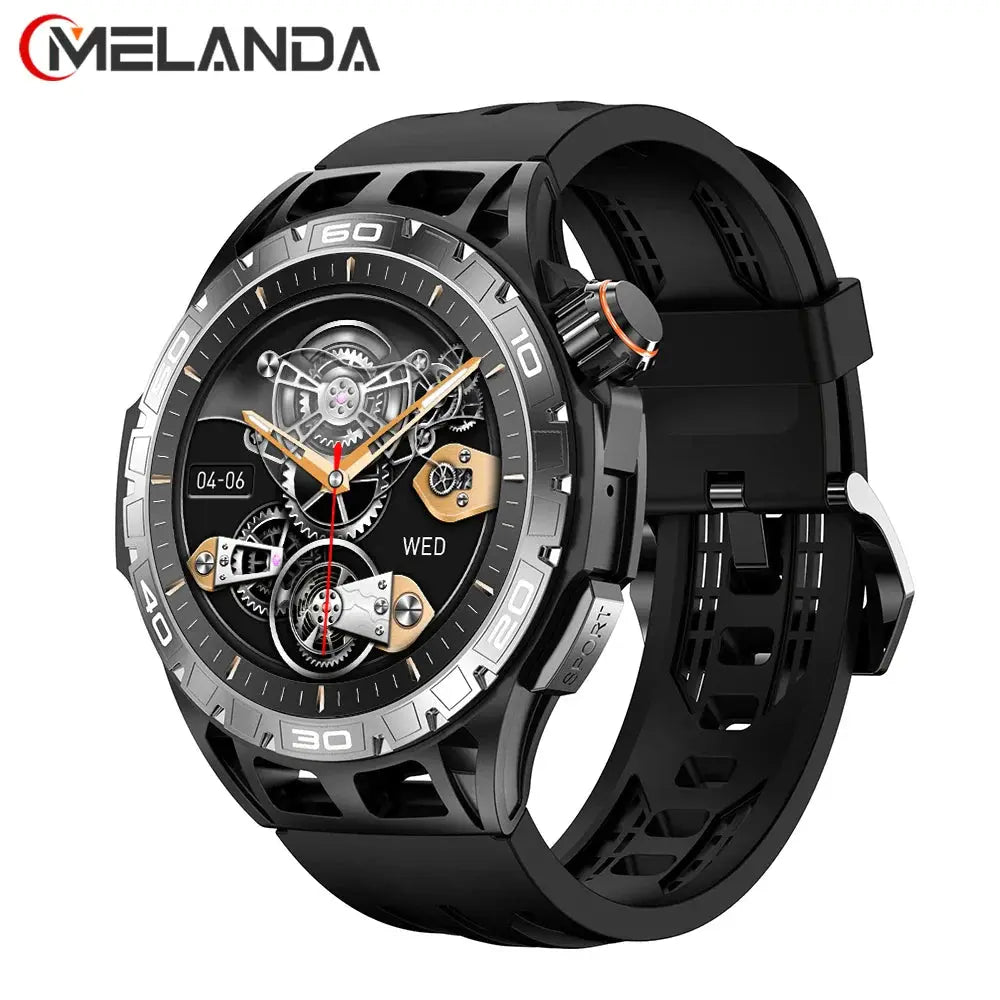 MELANDA 2024 1.43 Inch AMOLED Bluetooth Smartwatch MEVADEN Brand Store