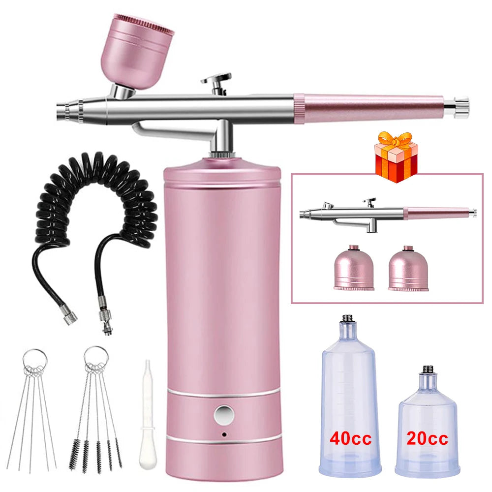 Portable Airbrush Nail Art Paint Kit with Compressor Keajor Health Store