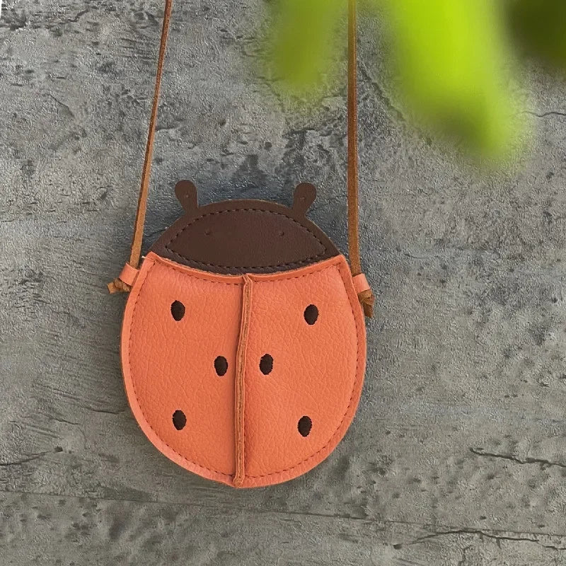PU Leather Crossbody Bag Pumpkin Pear Ladybug Maternal & Baby Lend Station Store