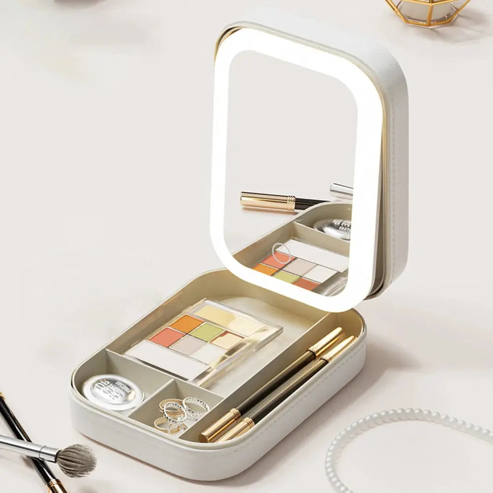 LED Mirror Makeup Storage Box - Epic.Wish.Gifts