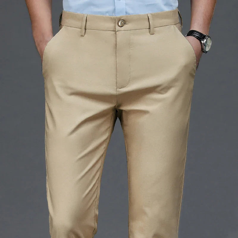 29-40 INCH Tiger Stretch Solid Smart Casual Trousers S-W-G Menswear Manufacturer Official Store