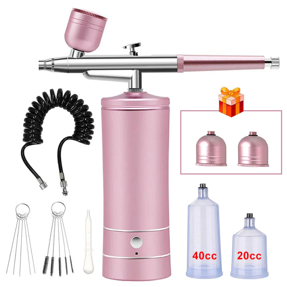 Portable Airbrush Nail Art Paint Kit with Compressor Keajor Health Store