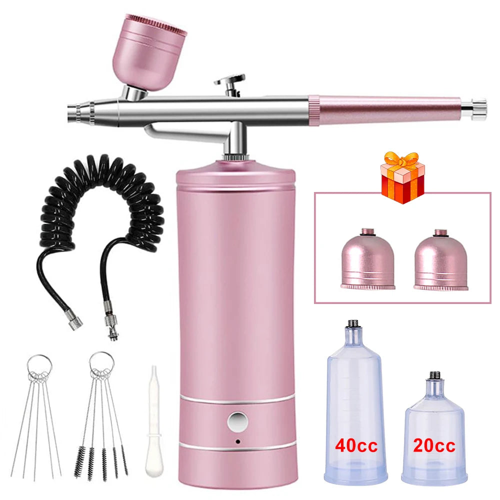 Portable Airbrush Nail Art Paint Kit with Compressor Keajor Health Store