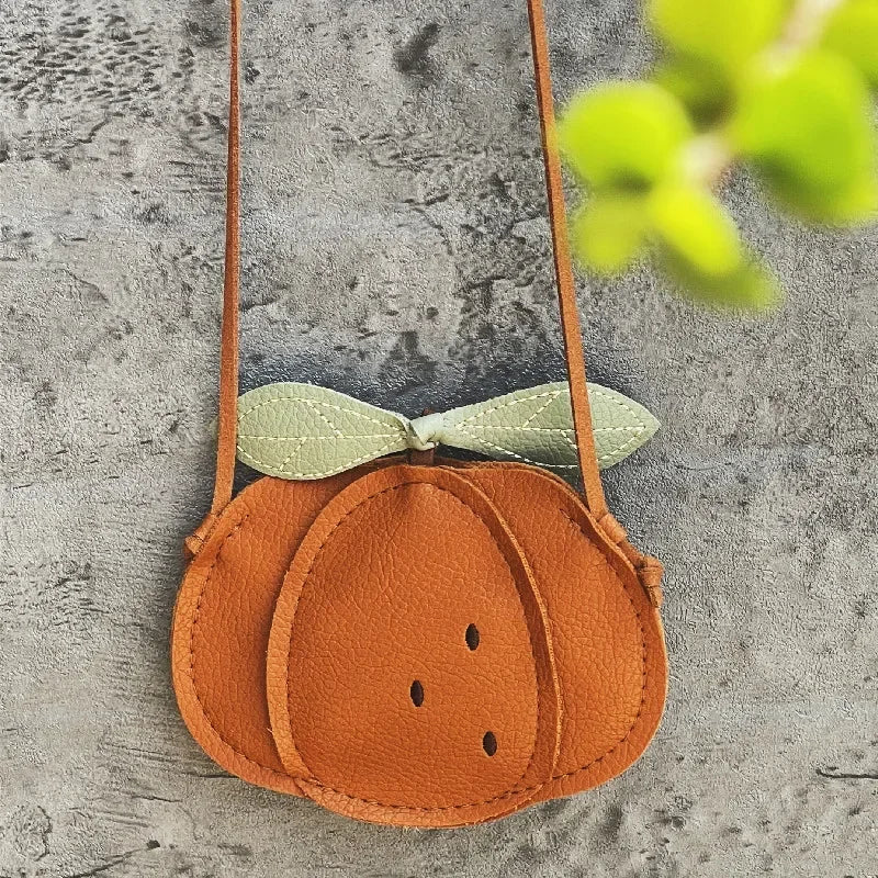 PU Leather Crossbody Bag Pumpkin Pear Ladybug Maternal & Baby Lend Station Store