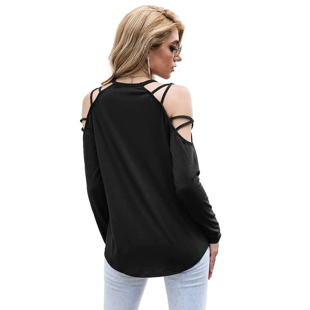 Chic Long Sleeve Off-Shoulder Top for Women