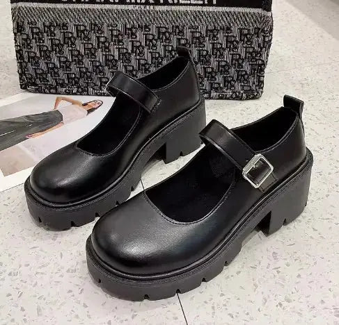 Vintage Japanese Style Black Shoes - Epic.Wish.Gifts