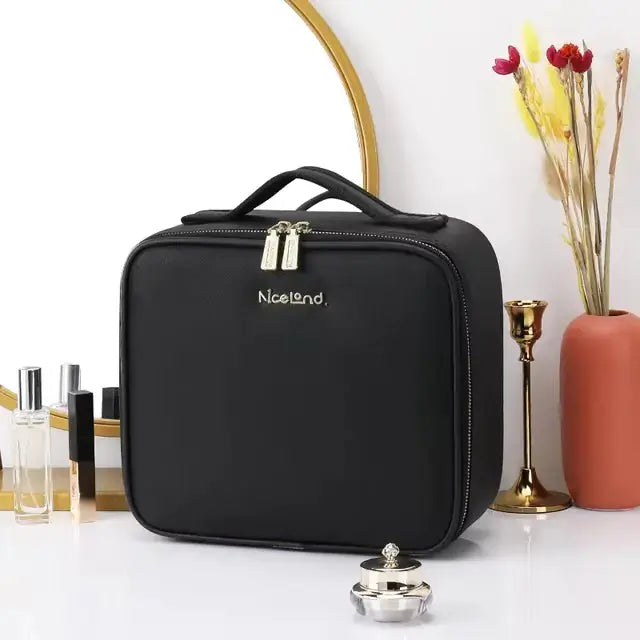 Travel Makeup Bag with Full-Screen Mirror - Epic.Wish.Gifts