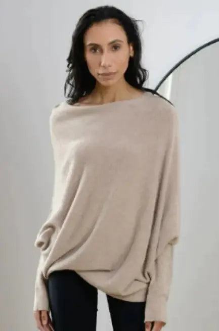 Off One Side Shoulder Knitted Sweater Epic.Wish.Gifts