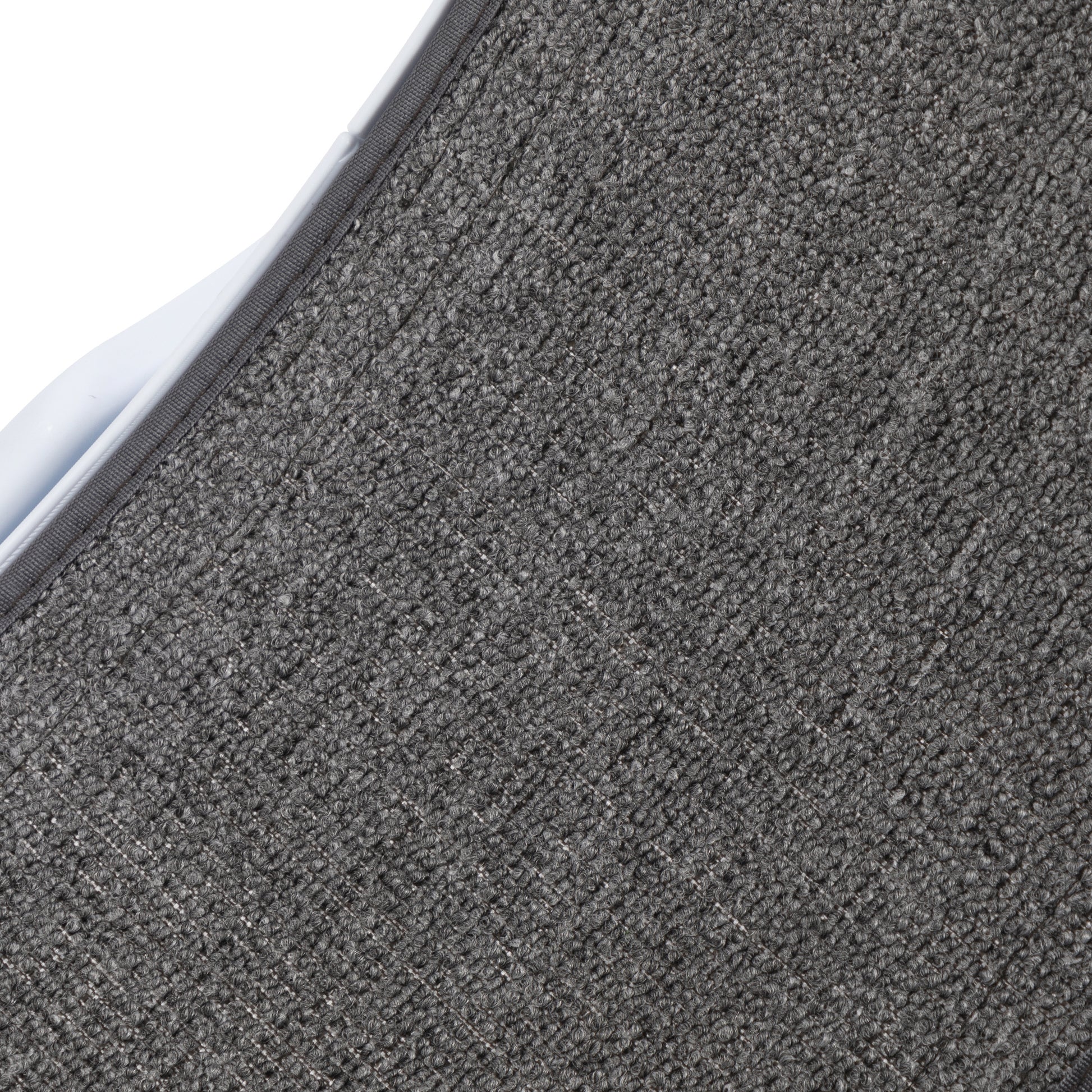 Cat Running Wheel, Small Animal Exercise Treadmill w/ Locking Mechanism, Carpet Runway, Cat Teaser Toy, Indoor, White Gray Doba