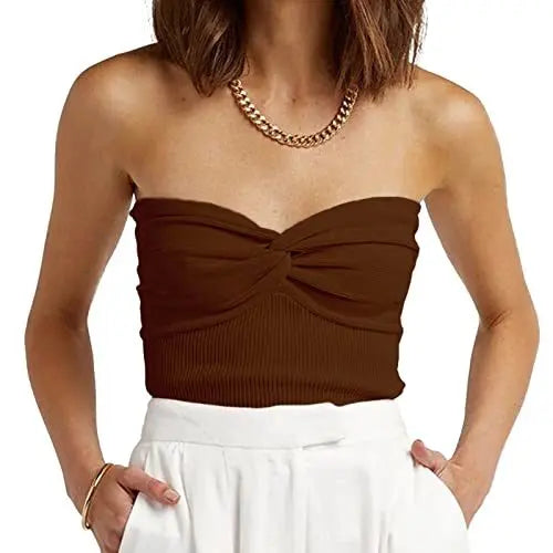Womens Strapless Crop Top - Epic.Wish.Gifts