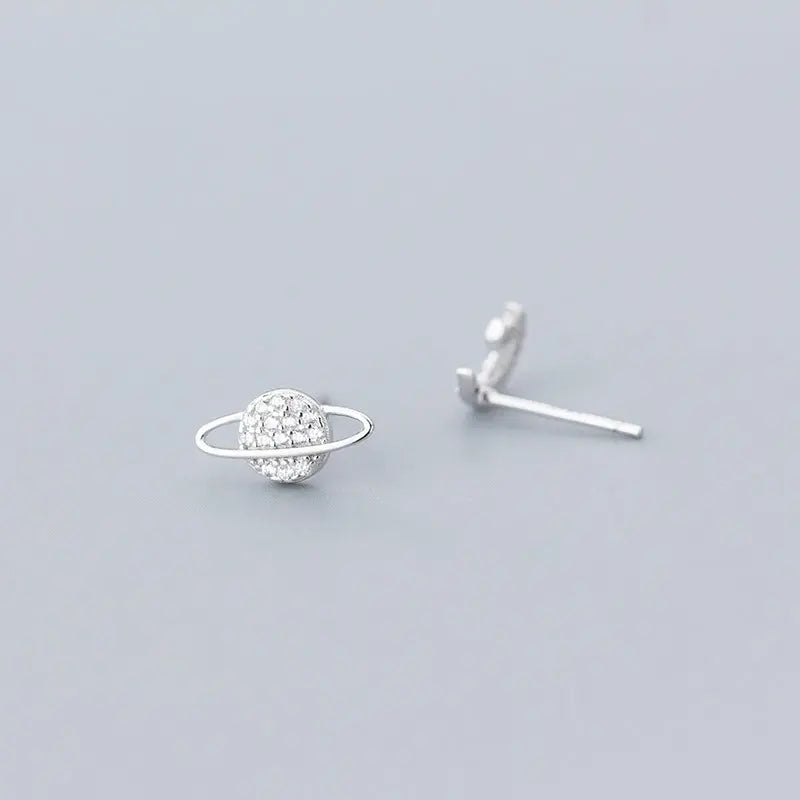La Monada Star Moon Planet Women Earrings Silver 925 Minimalist Universe Fine - Epic.Wish.Gifts