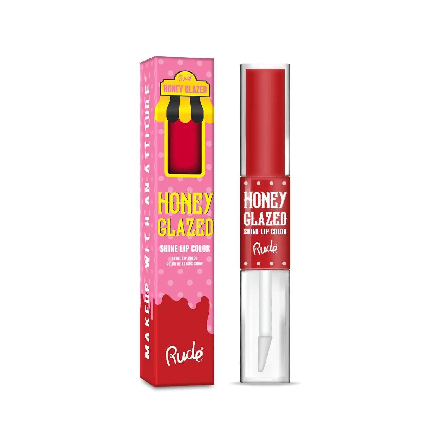 RUDE Honey Glazed Shine Lip Color - Epic.Wish.Gifts