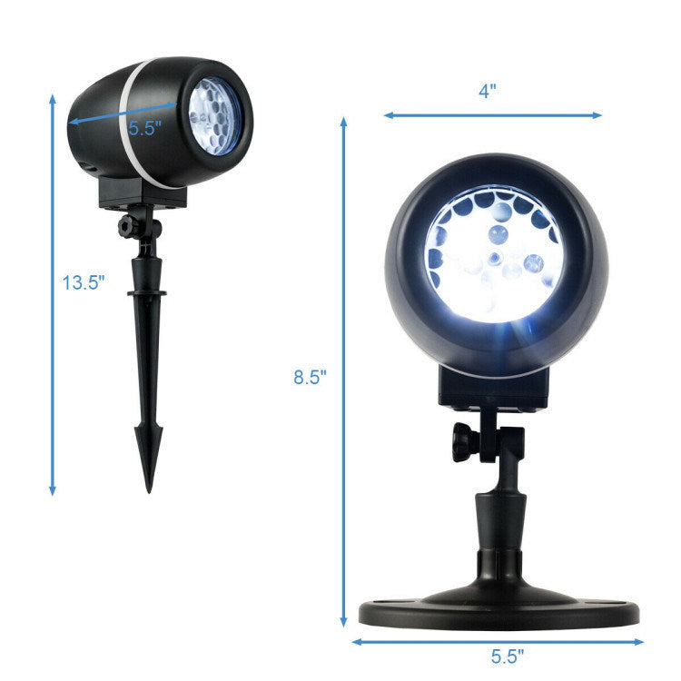 Outdoor Waterproof Christmas Snowflake LED Projector Lights with Remote Control Doba