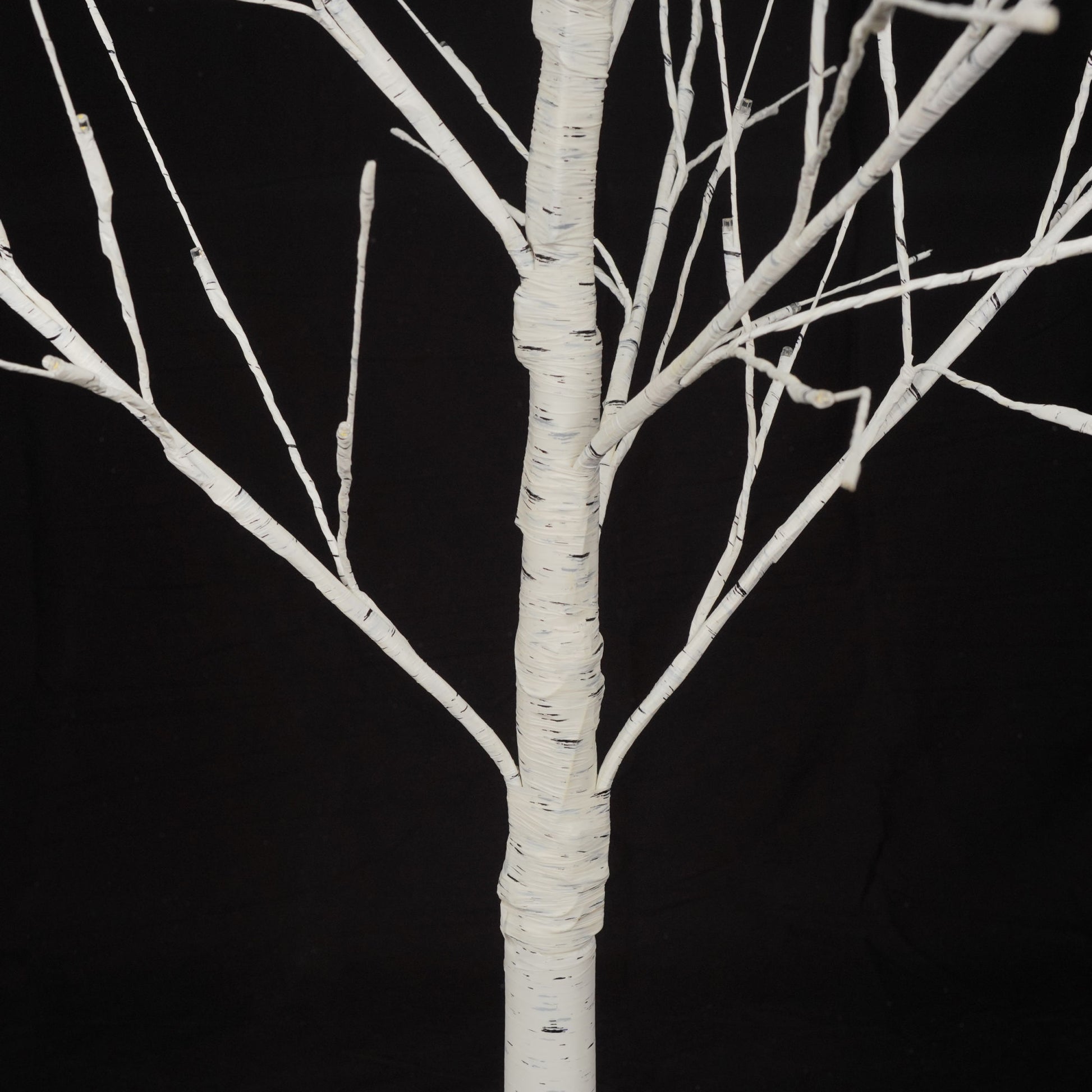 Set of Lighted Birch Tree,4FT 48 LED/5FT 72 LED/6FT 96 LED Artificial Tree with Warm White Lights,Christmas Tree Doba