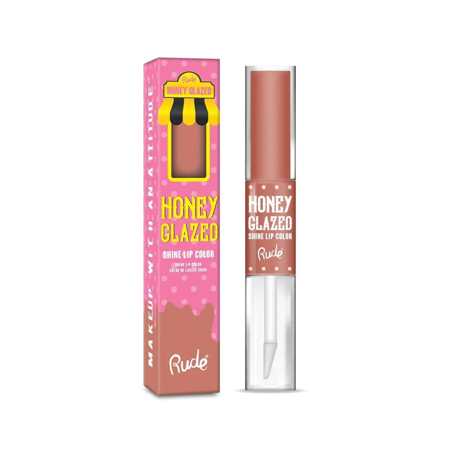 RUDE Honey Glazed Shine Lip Color - Epic.Wish.Gifts