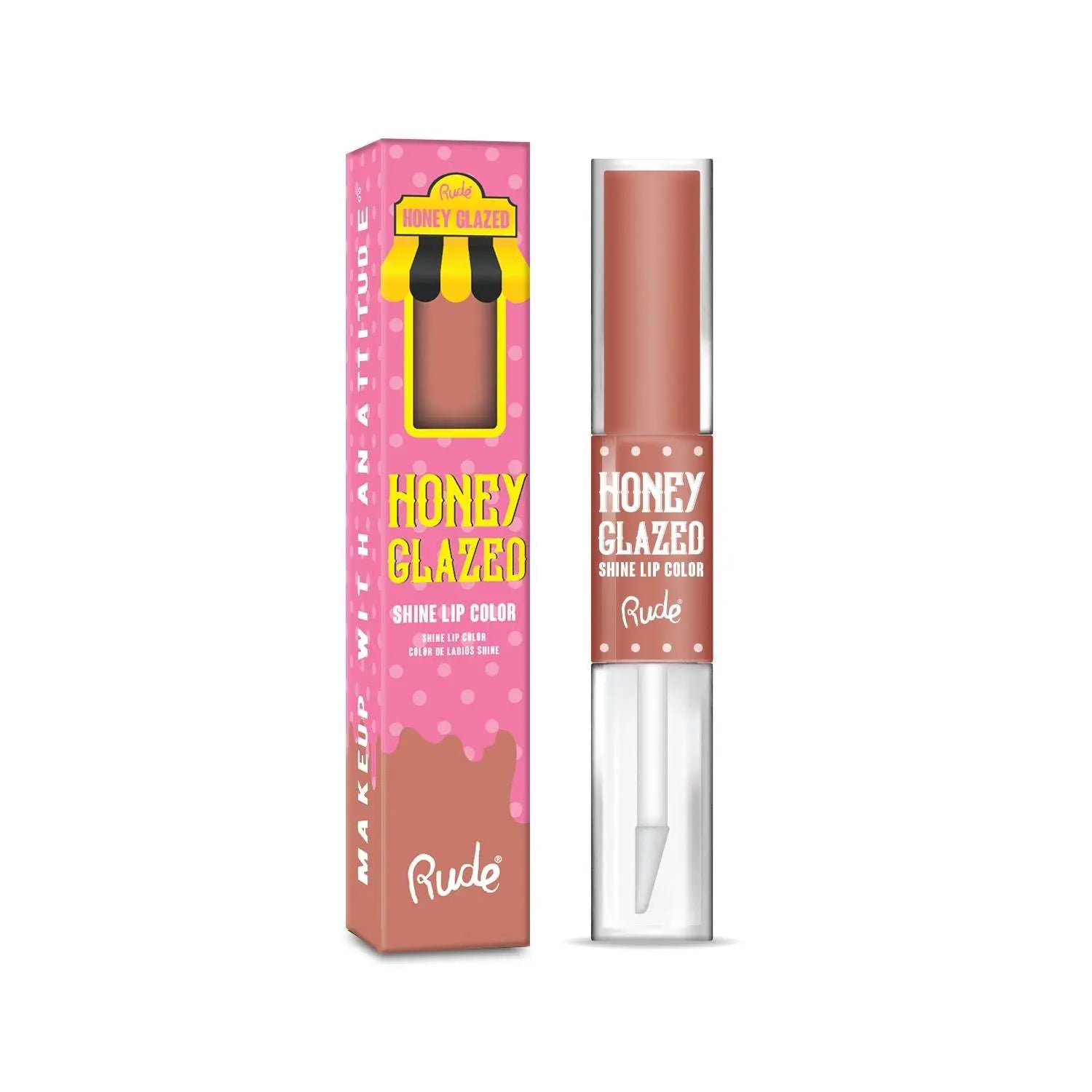 RUDE Honey Glazed Shine Lip Color - Epic.Wish.Gifts