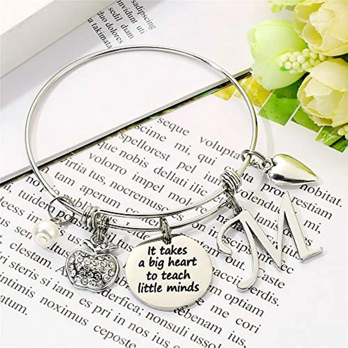 M MOOHAM Teacher Gifts for Women, Teacher Bracelet Teacher Appreciation Gifts End of Year Teacher Gifts for Teachers on Teachers Day - Epic.Wish.Gifts
