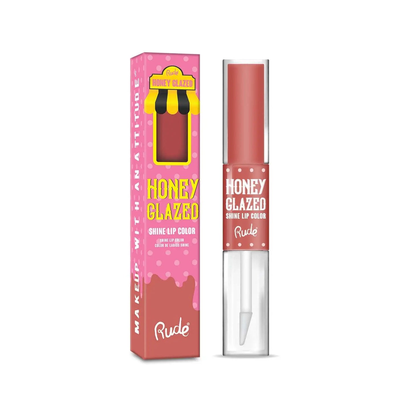 RUDE Honey Glazed Shine Lip Color - Epic.Wish.Gifts