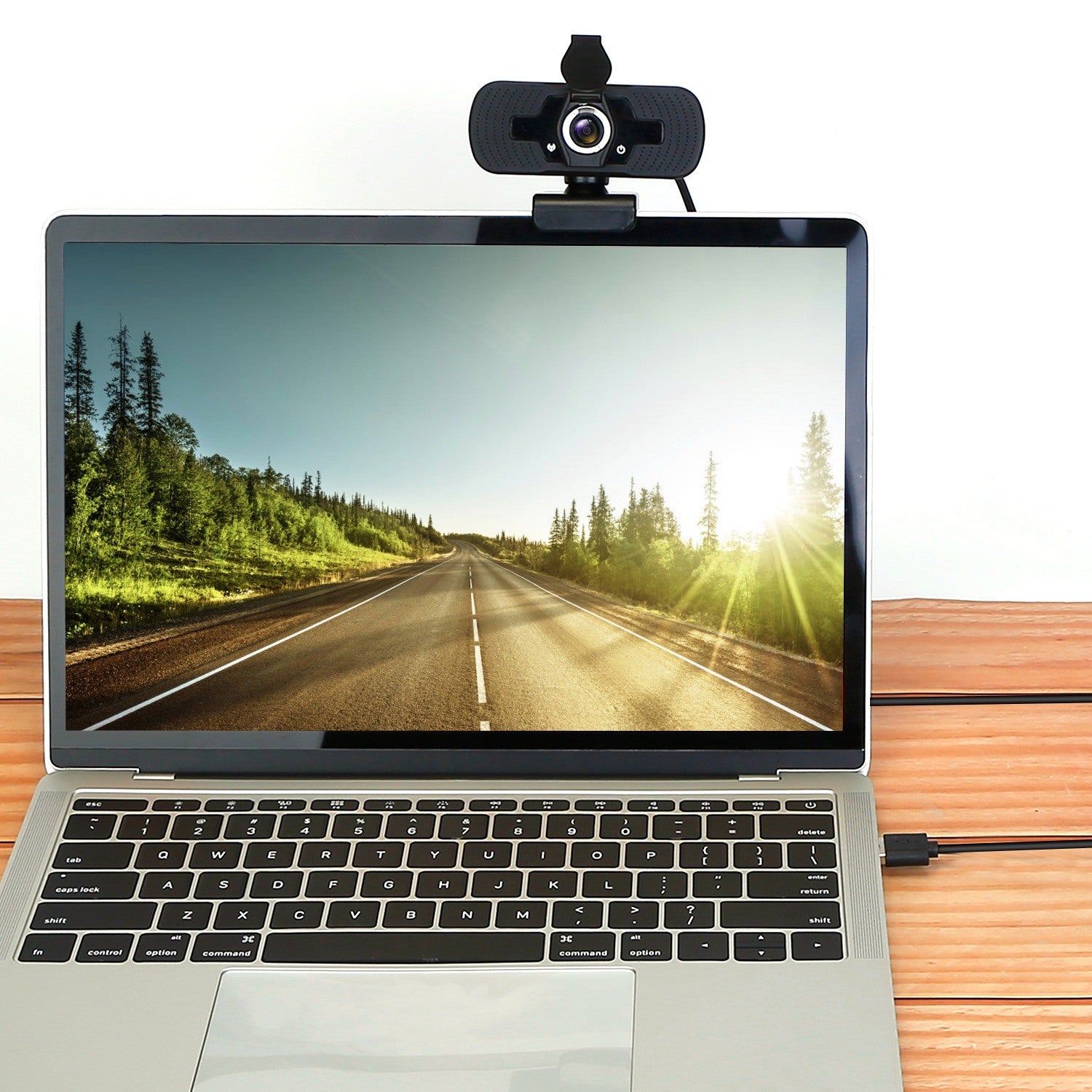 FHD 1080P USB Webcam w/ Microphone Privacy Cover Rotatable Clip Streaming USB Camera Plug And Play Doba