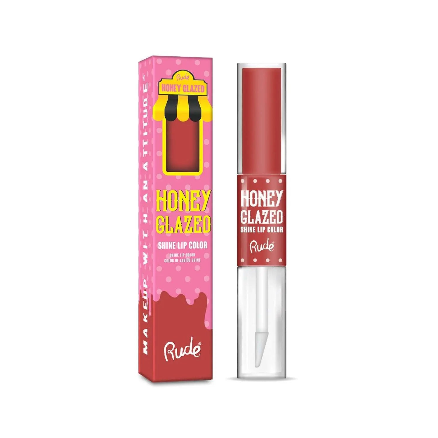 RUDE Honey Glazed Shine Lip Color - Epic.Wish.Gifts