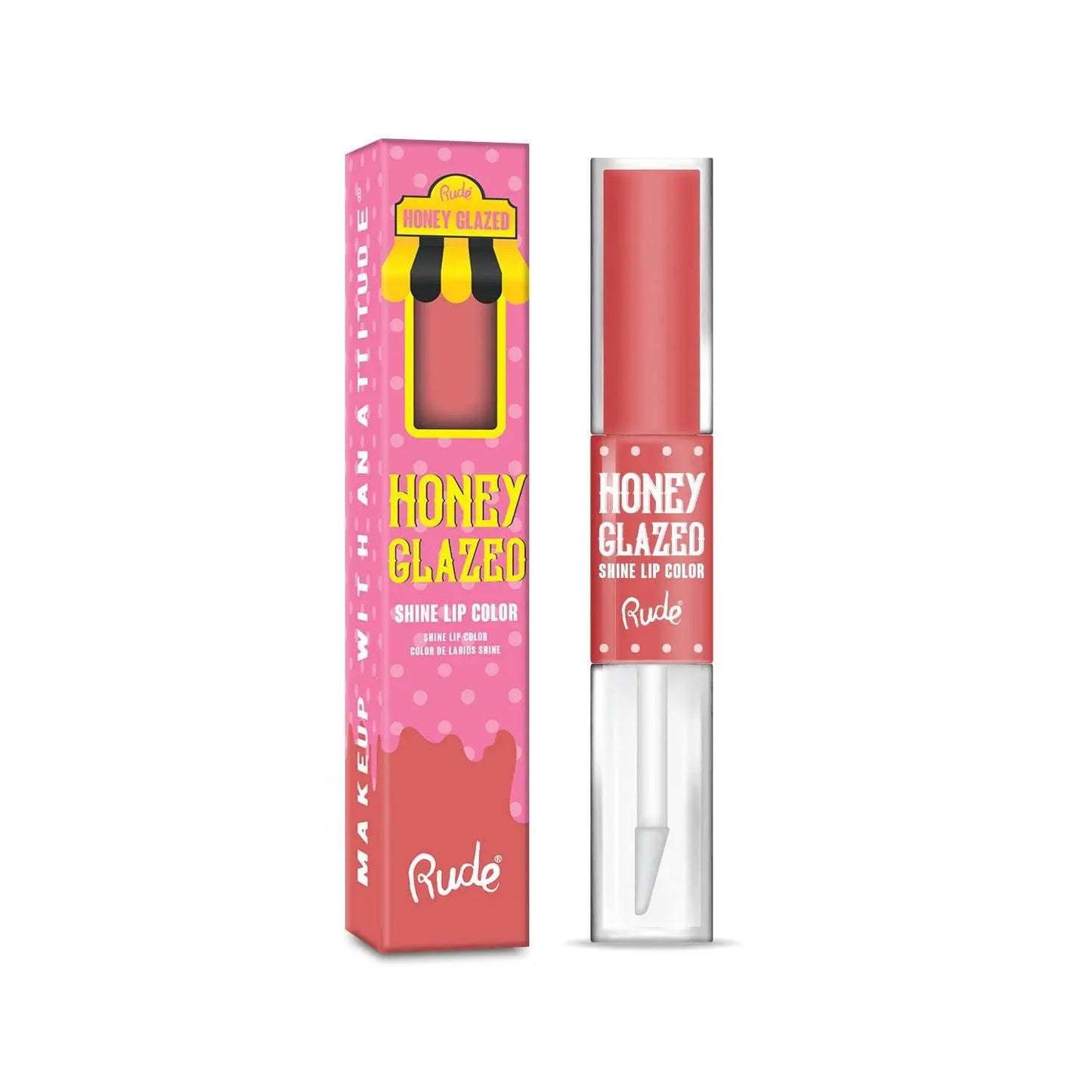 RUDE Honey Glazed Shine Lip Color - Epic.Wish.Gifts