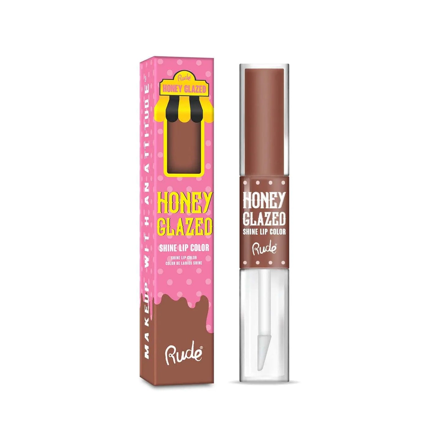 RUDE Honey Glazed Shine Lip Color - Epic.Wish.Gifts