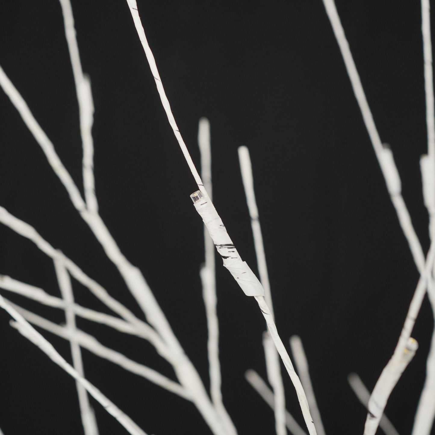 Set of Lighted Birch Tree,4FT 48 LED/5FT 72 LED/6FT 96 LED Artificial Tree with Warm White Lights,Christmas Tree Doba