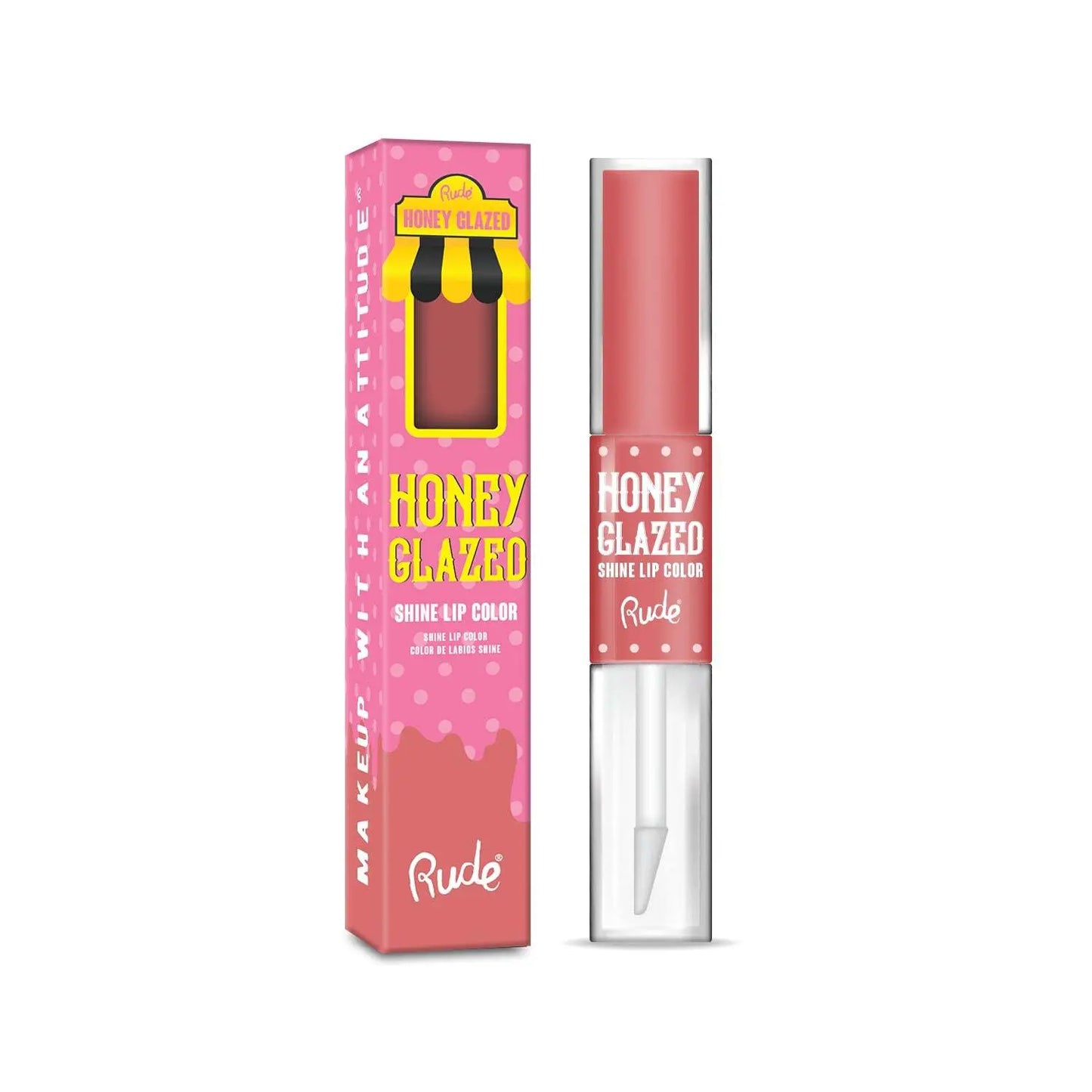 RUDE Honey Glazed Shine Lip Color - Epic.Wish.Gifts