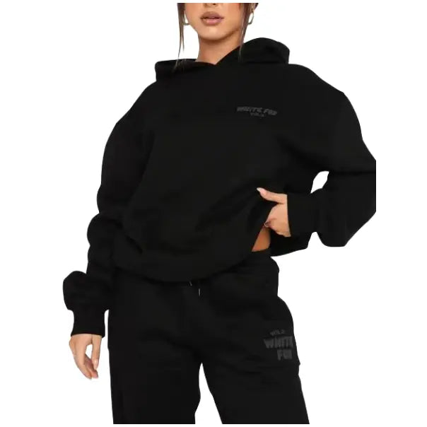 Hoodie-white Fox Outerwear -two Pieces - Epic.Wish.Gifts