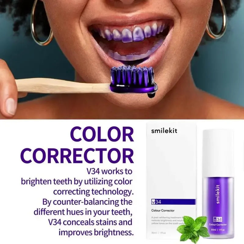 V SmileKit Purple Toothpaste Top Skin-Beauty Store