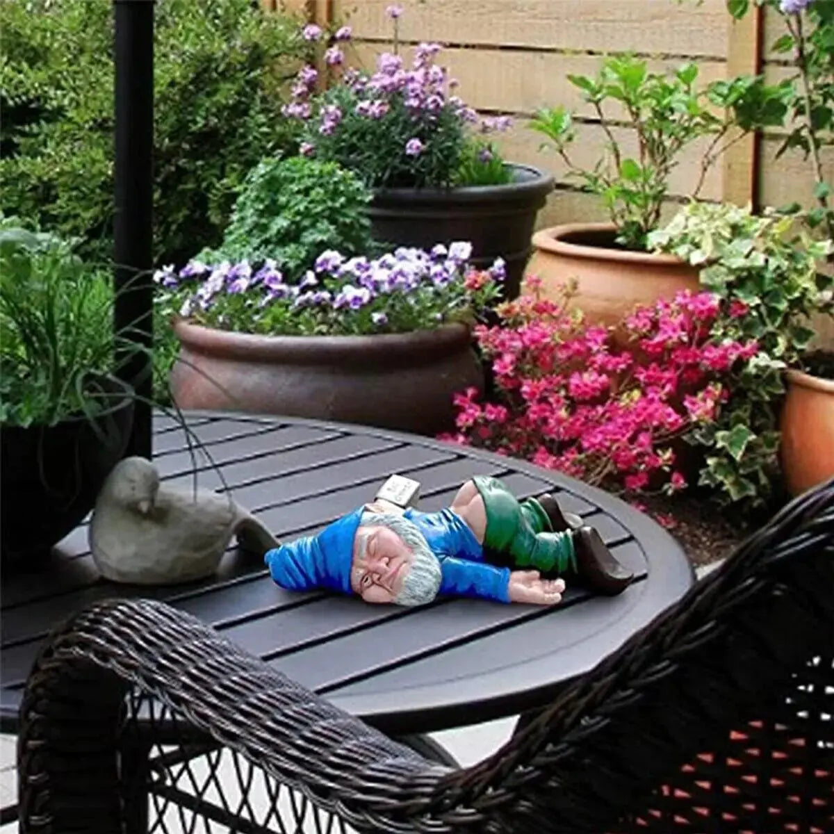 Drunk Dwarf Garden Gnome Decoration Drunken Ornament Decor Yard Patio Lawn US - Epic.Wish.Gifts