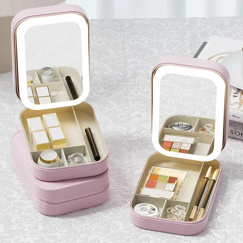 LED Mirror Makeup Storage Box - Epic.Wish.Gifts