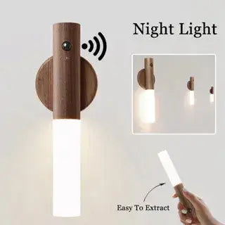 LED Wood Night Light Magnetic USB Lamp For Home - Epic.Wish.Gifts